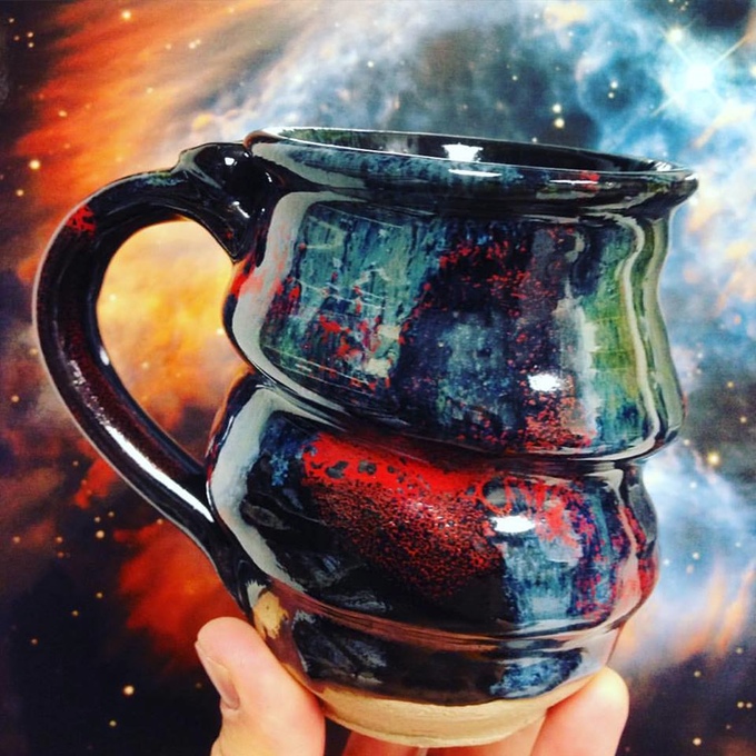 Cosmic Mugs Pottery Inspired by NASA's Hubble Space Telescope